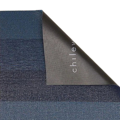 chilewich | shag doormat 46x71cm (18x28") | marbled stripe bay blue