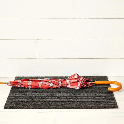 chilewich | shag doormat 46x71cm (18x28") | skinny stripe steel