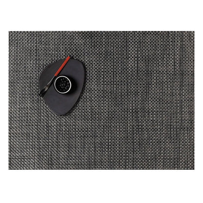 chilewich | placemat rectangle | basketweave carbon