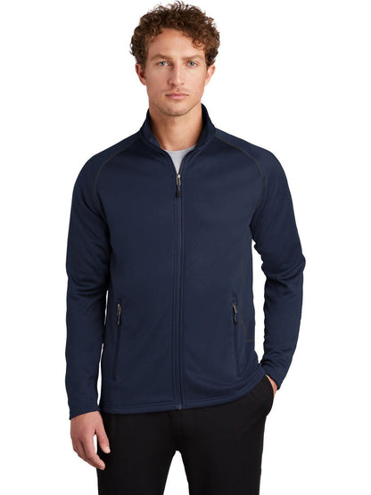 No-Logo CLOSEOUT - Eddie Bauer Smooth Fleece Base Layer Full-Zip-Full Zips-Eddie Bauer-River Blue Navy-S-Thread Logic
