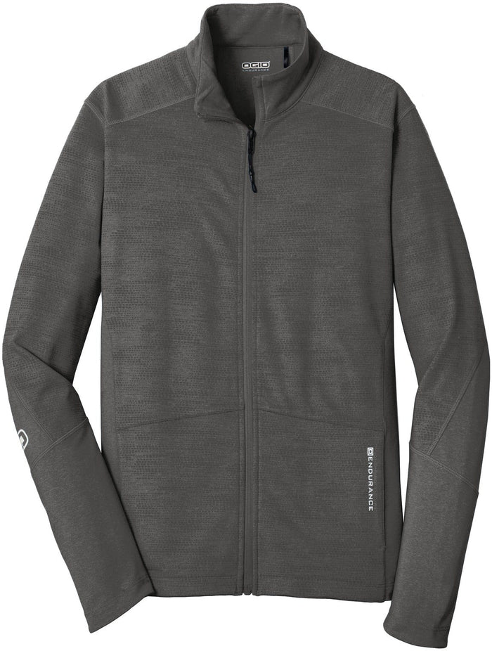 No-Logo CLOSEOUT - OGIO Sonar Full-Zip-Full Zips-OGIO-Blacktop Heather-XS-Thread Logic