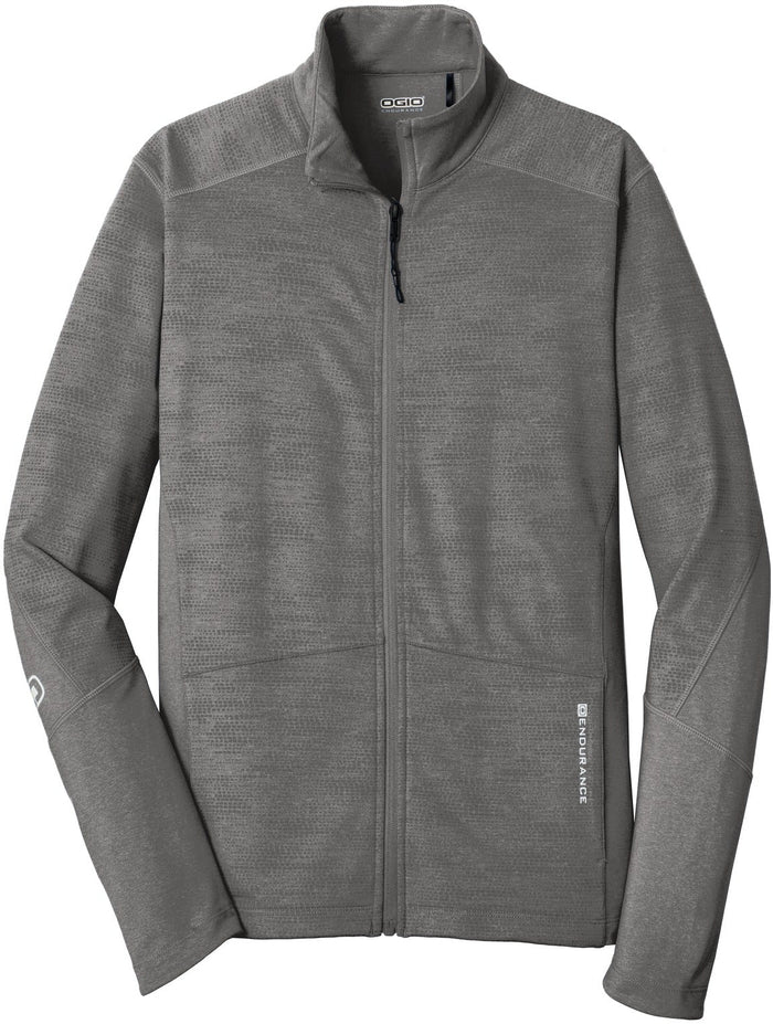 No-Logo CLOSEOUT - OGIO Sonar Full-Zip-Full Zips-OGIO-Track Grey Heather-XS-Thread Logic