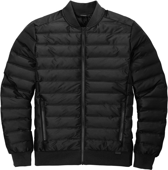 No-Logo CLOSEOUT - OGIO Street Puffy Full-Zip Jacket-Active-OGIO-Blacktop-S-Thread Logic