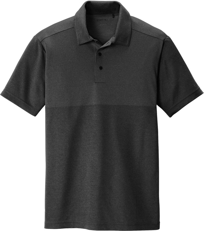 No-Logo CLOSEOUT - OGIO Surge Polo-Active-OGIO-Blacktop Heather-S-Thread Logic