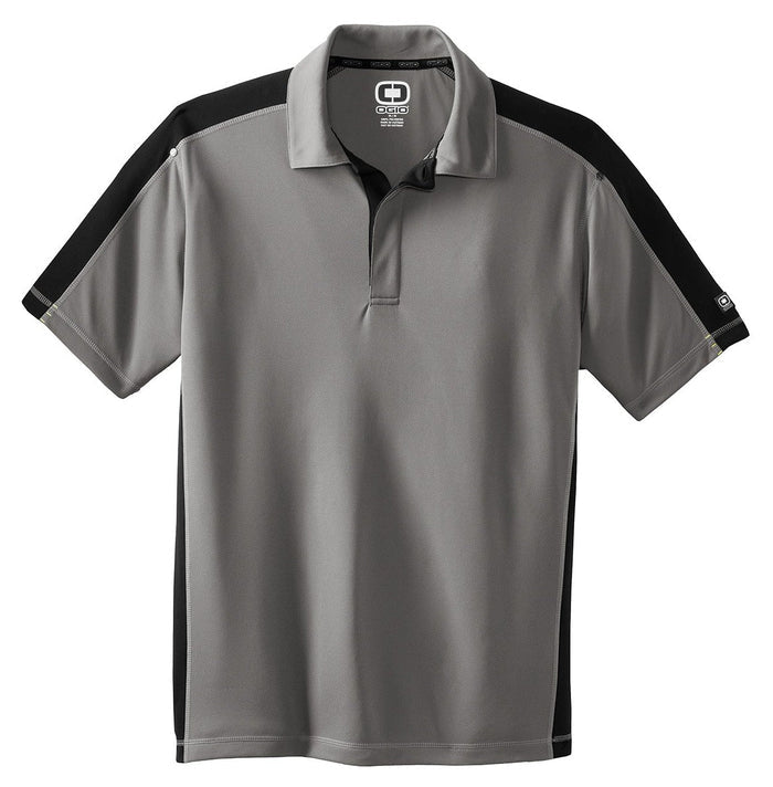 No-Logo CLOSEOUT - OGIO Trax Polo-Active-OGIO-Petrol Grey/Blacktop/Shock Green-XS-Thread Logic