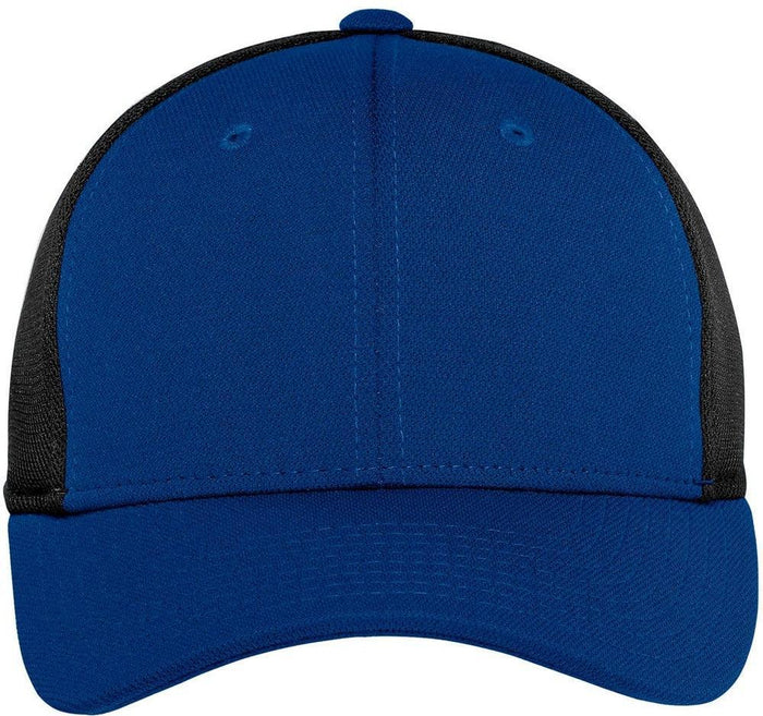 No-Logo CLOSEOUT - Port Authority Pique Mesh Cap-Headwear-Port Authority-True Royal/Black-S/M-Thread Logic