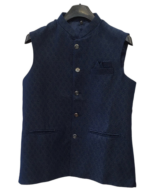 Cobalt Blue - Rich Suiting Material Mens Waistcoat - Amazing Fit - Great Quality - YD2411 KA 0424