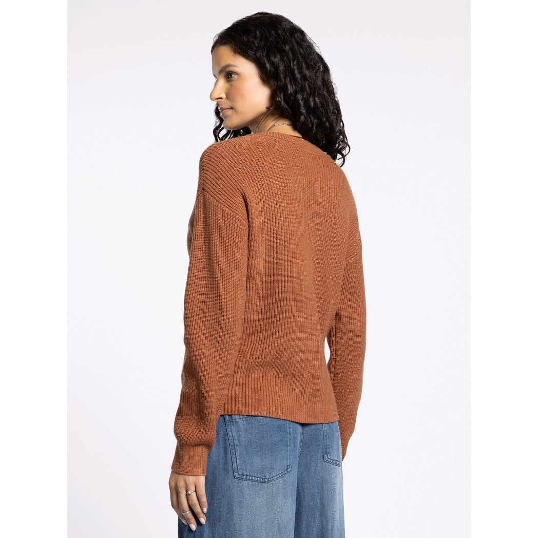 THREAD & SUPPLY - CORNELIA SWEATER | RUSTIC BROWN