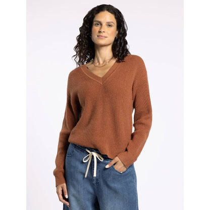 THREAD & SUPPLY - CORNELIA SWEATER | RUSTIC BROWN