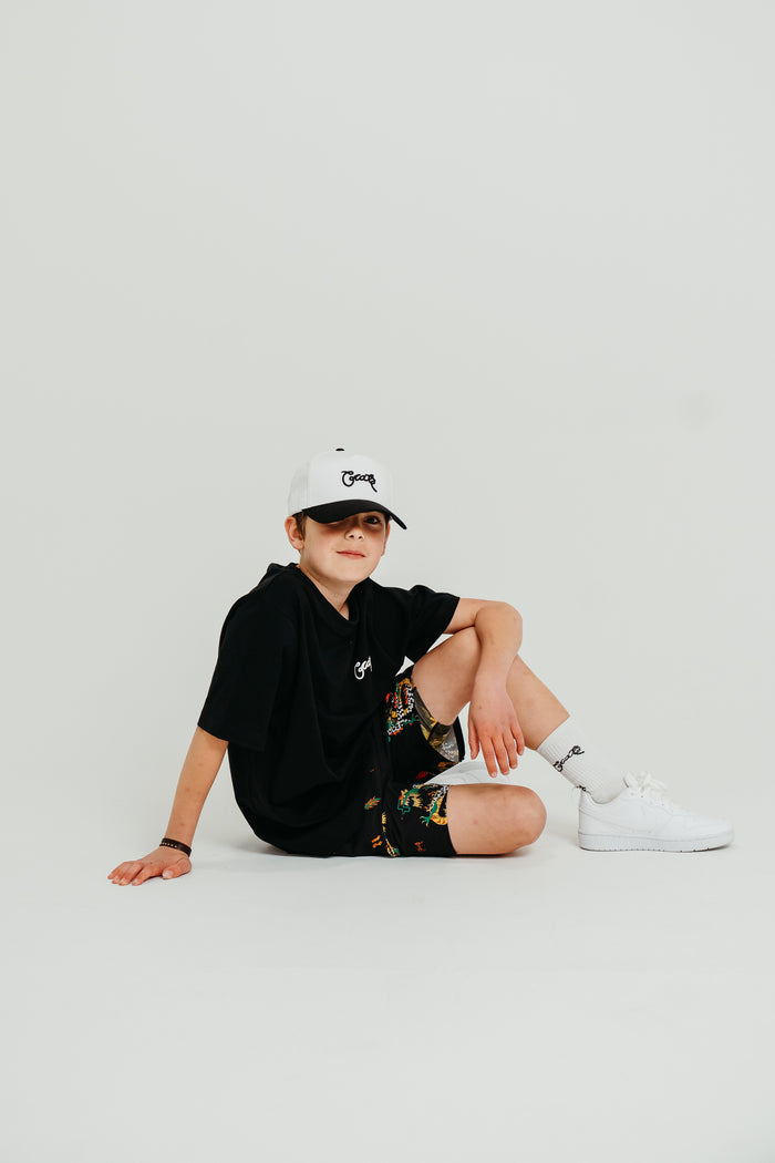CRATE KIDS SCRIPTED BOX FIT T-SHIRT