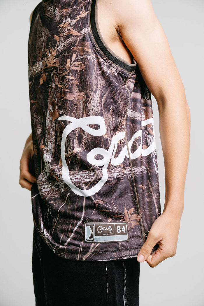 CRATE SIDE SCRIPT BASKETBALL SINGLET