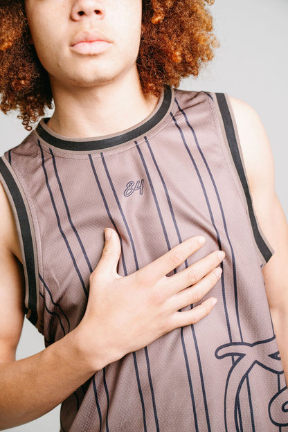 CRATE SIDE SCRIPT BASKETBALL SINGLET