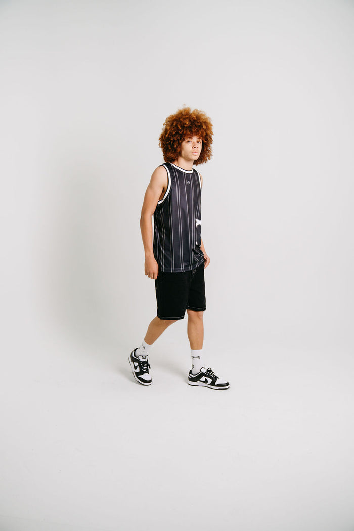CRATE SIDE SCRIPT BASKETBALL SINGLET