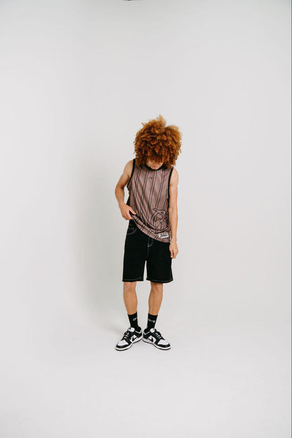 CRATE SIDE SCRIPT BASKETBALL SINGLET