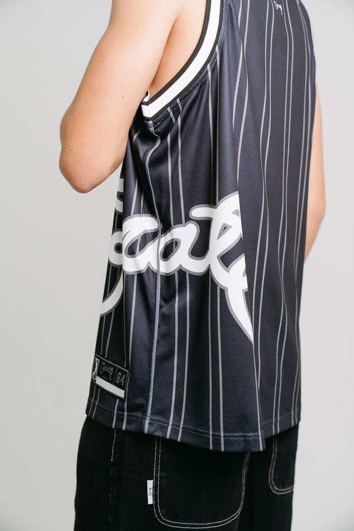 CRATE SIDE SCRIPT BASKETBALL SINGLET