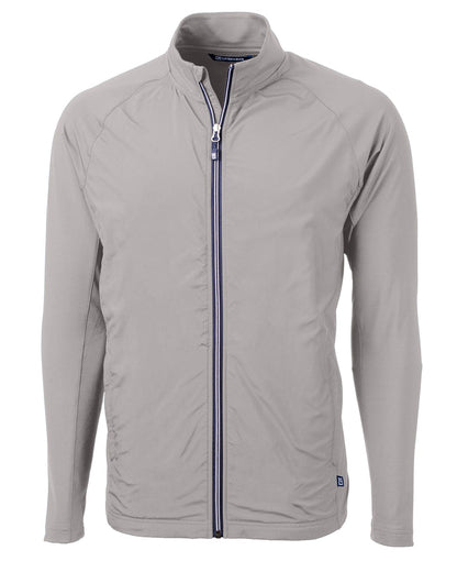 Cutter & Buck Tall Adapt Eco Knit Hybrid Recycled Full Zip Jacket