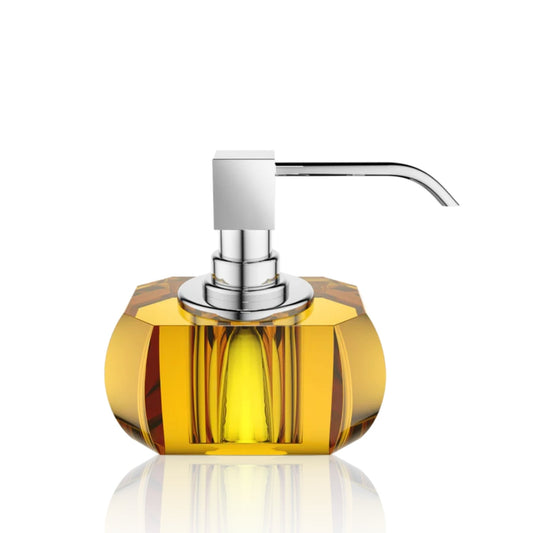 decor walther | KRISTALL collection | soap dispenser | amber + chrome