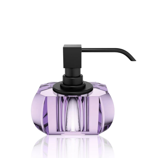 decor walther | KRISTALL collection | soap dispenser | violet / black matt