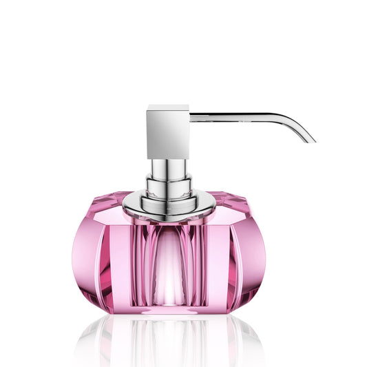 decor walther | KRISTALL collection | soap dispenser | pink + chrome