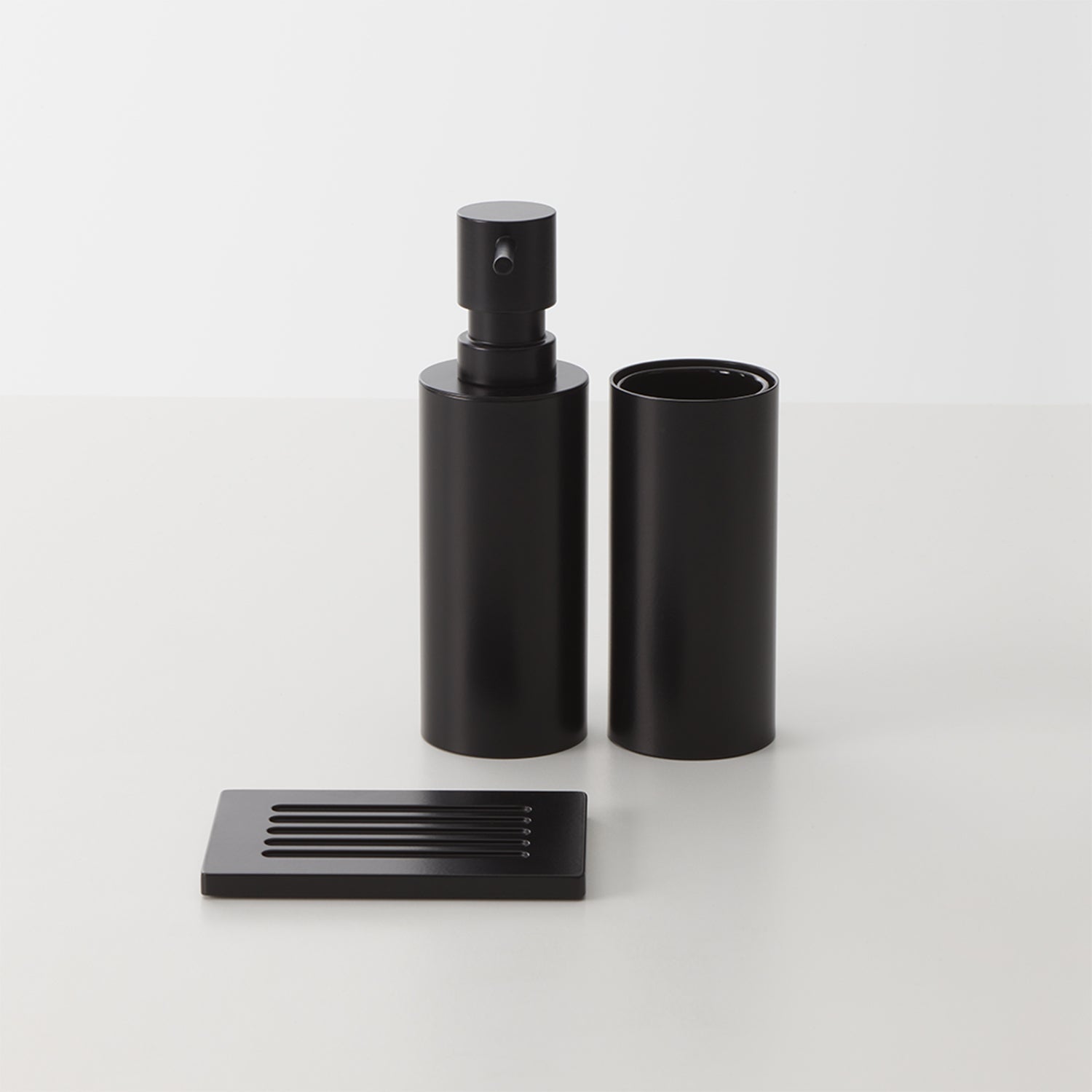 decor walther | MIKADO series | tumbler + toothbrush holder | matte black