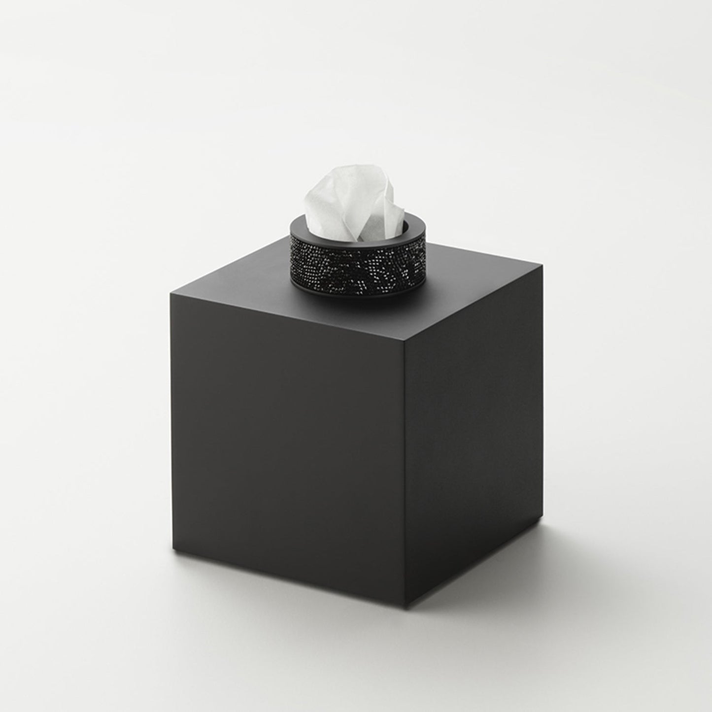 decor walther | ROCKS series | tissue box | matte black + swarovski crystals