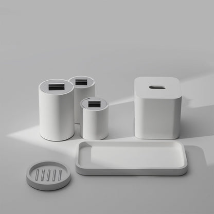 decor walther | STONE series | multi purpose box with lid | white medium