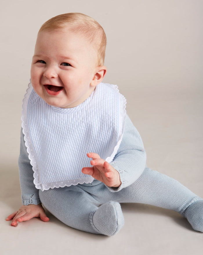 Delicate Blue Cotton Multipack Bibs ACCESSORIES from Pepa London