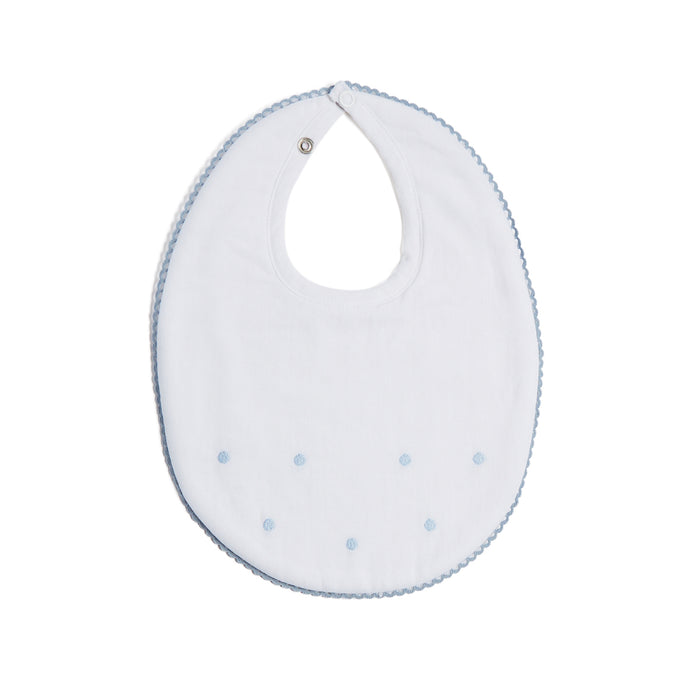 Delicate Blue Cotton Multipack Bibs ACCESSORIES from Pepa London