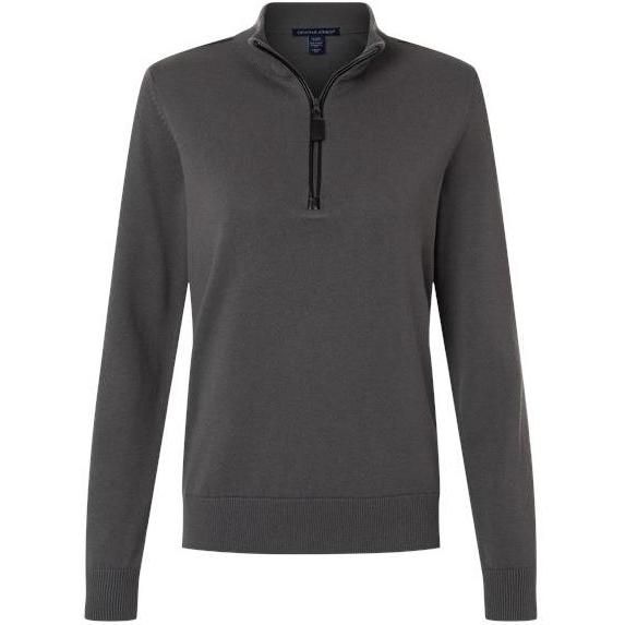 Devon & Jones Women's New Classics Quarter-Zip Sweater
