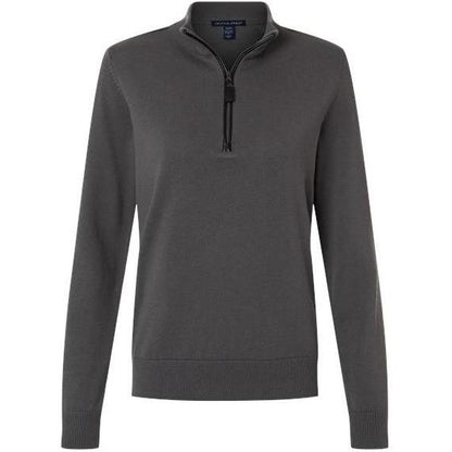 Devon & Jones Women's New Classics Quarter-Zip Sweater