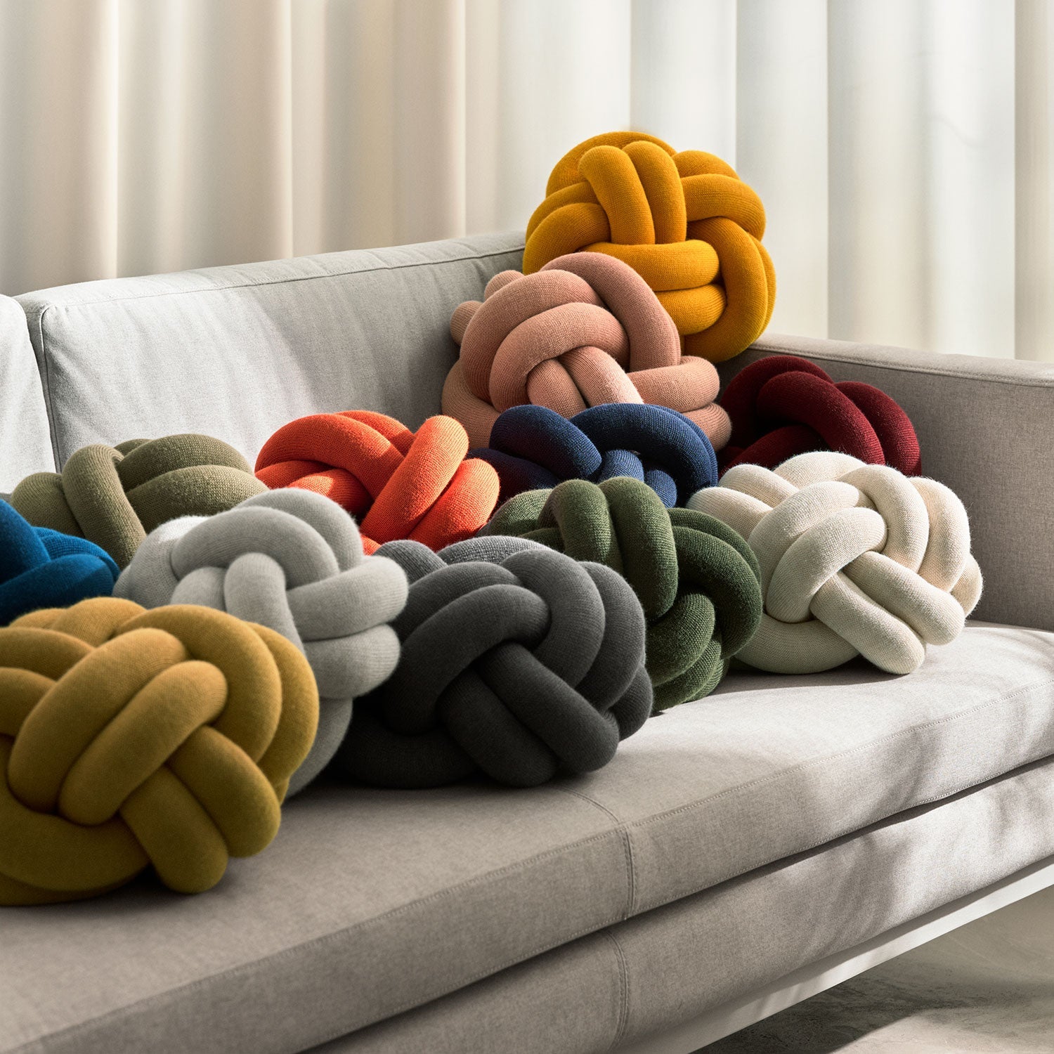 design house stockholm | knot cushion | camel