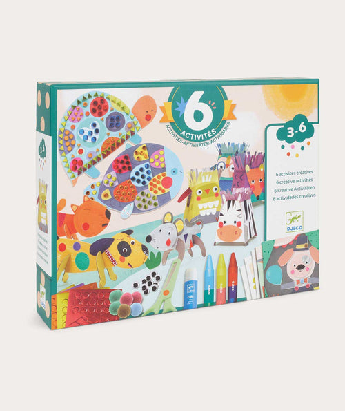 Djeco 6 Crafts Activity Pack Animal Houses