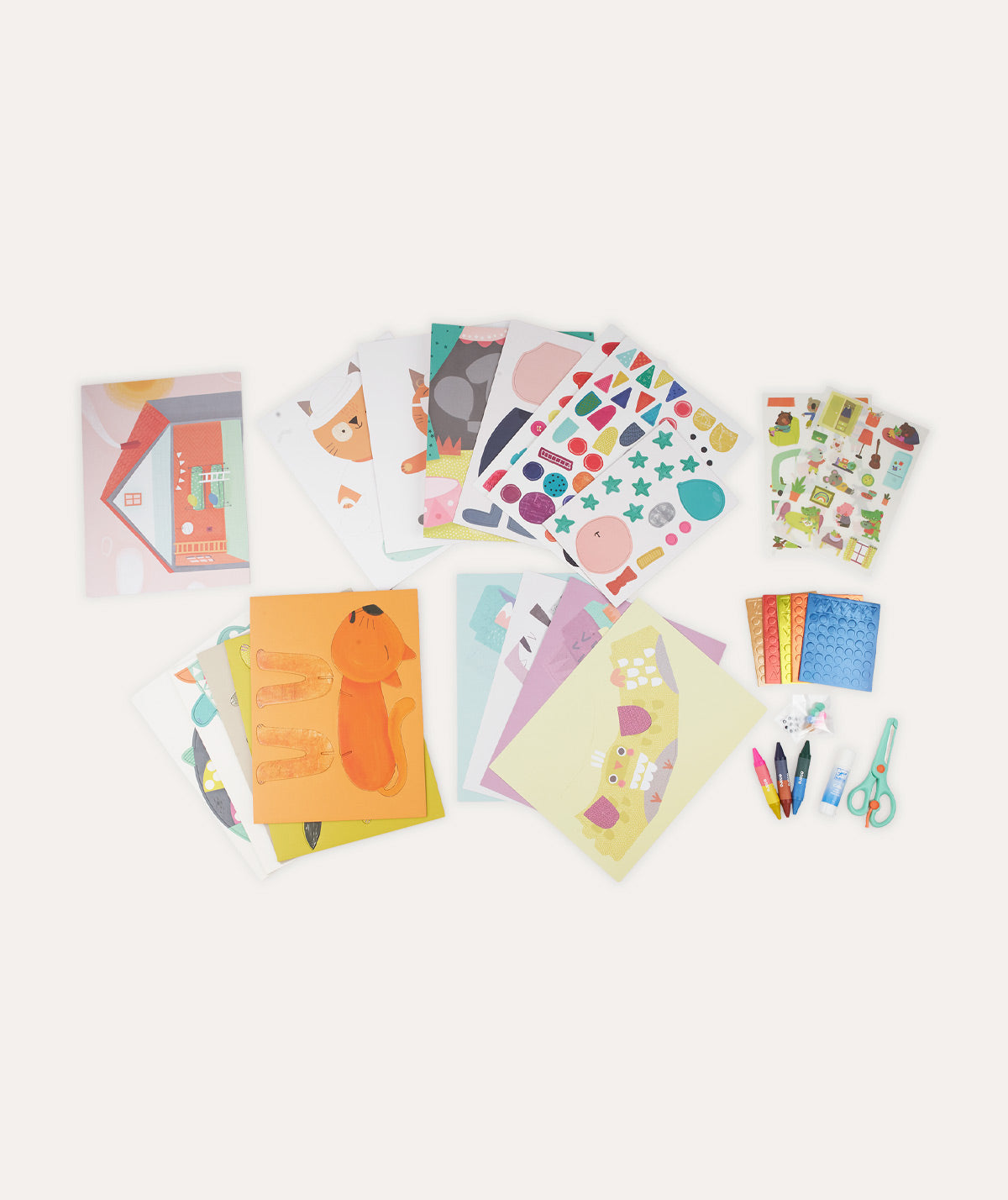 Djeco 6 Crafts Activity Pack Animal Houses