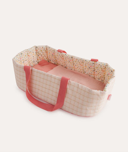 Djeco Baby Doll Bassinet Pink Stripes