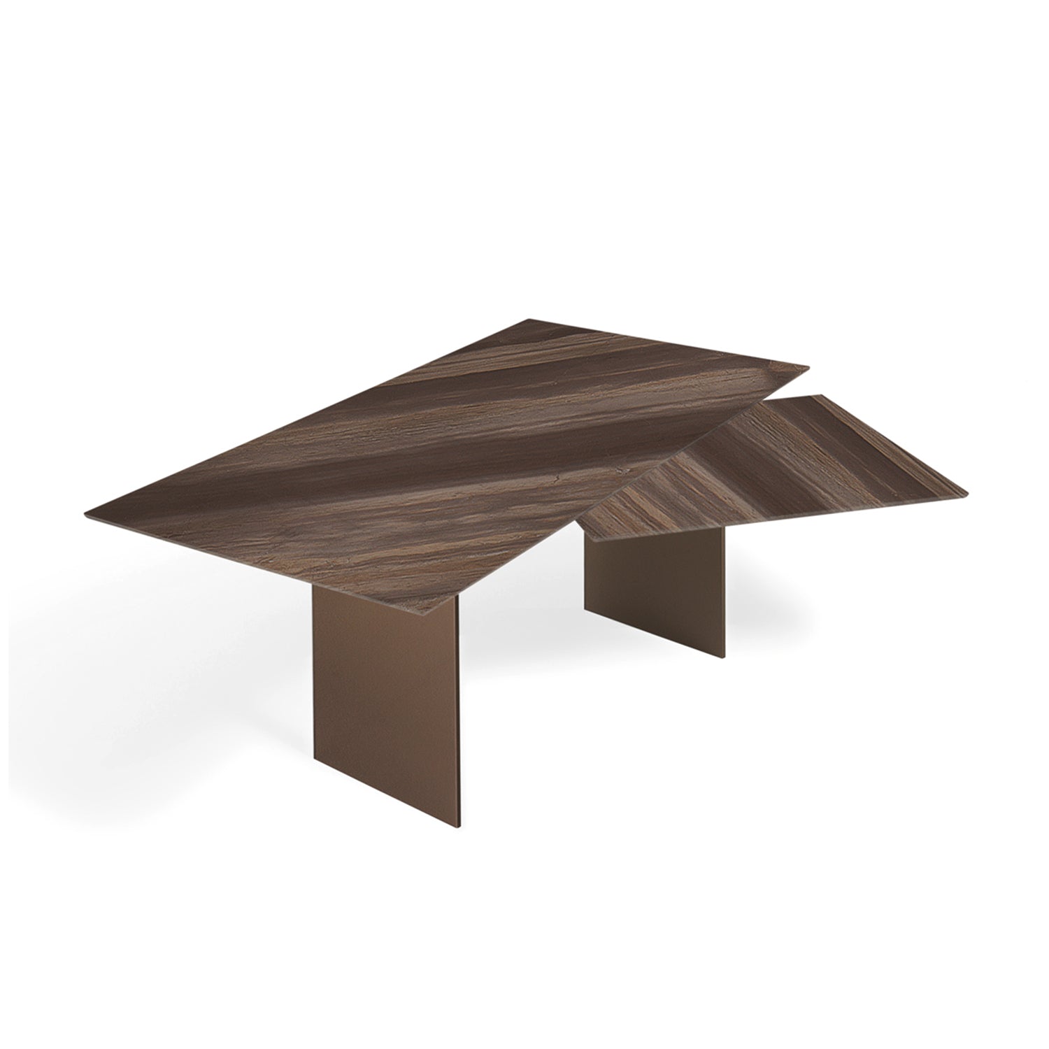 draenert | atlas table | swivel extension | belvedere stone + black base 200/280x105cm