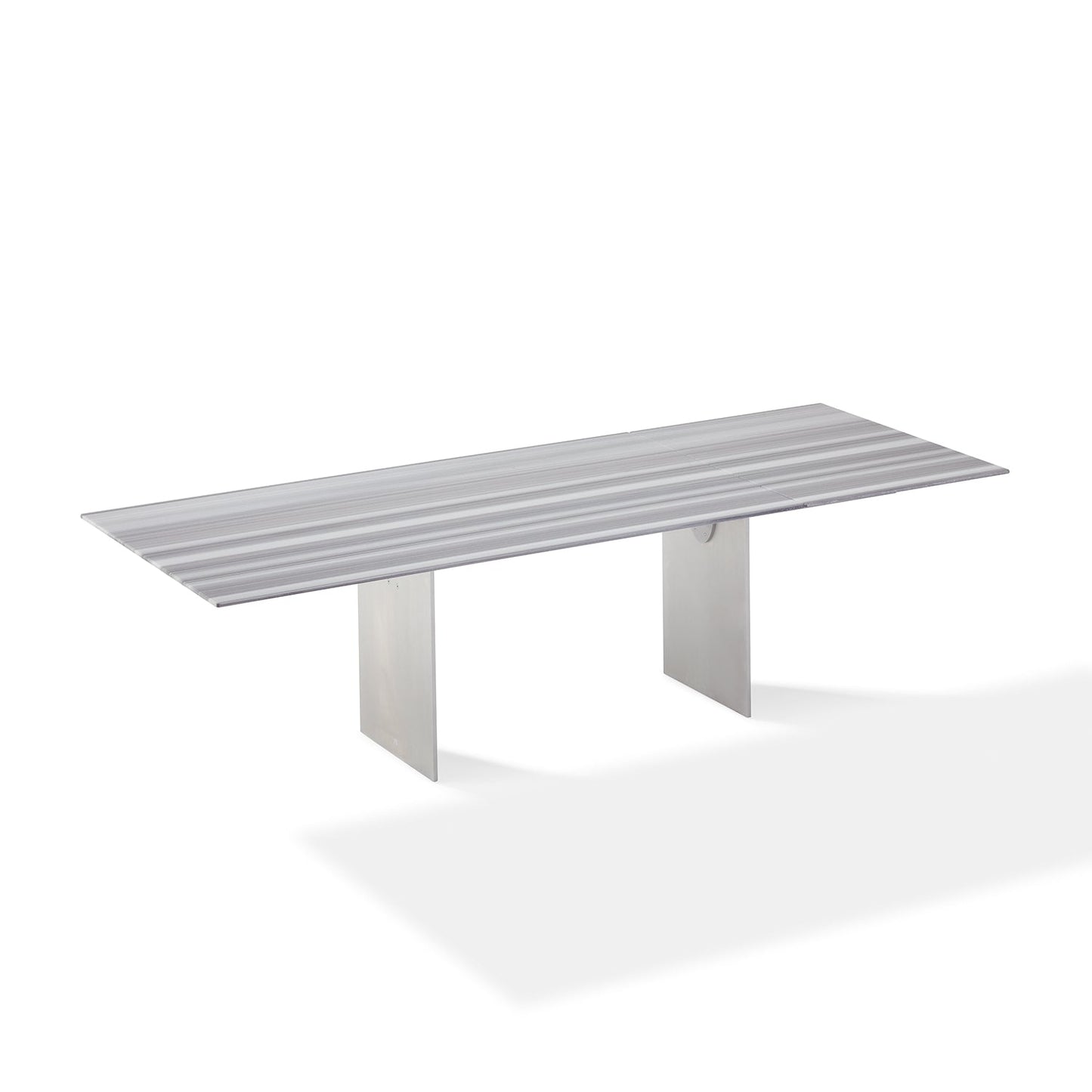 draenert | atlas table | swivel extension | belvedere stone + black base 200/280x105cm