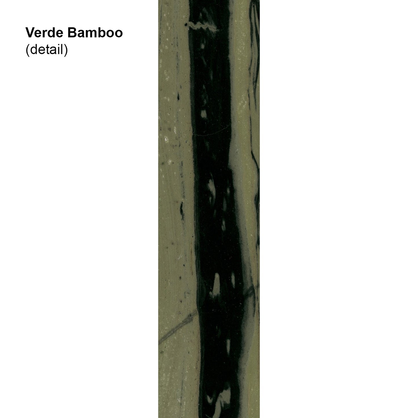 draenert | colin side table | verde bamboo stone + grey glass + black frame
