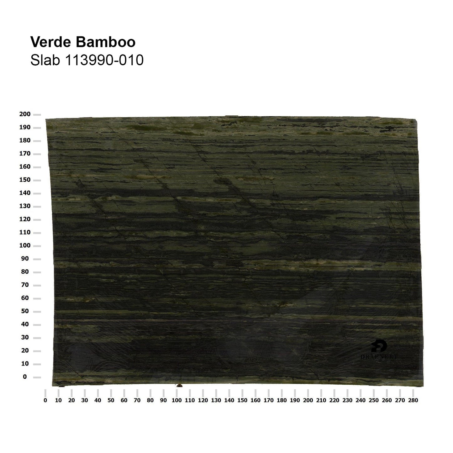draenert | colin coffee table | verde bamboo stone + black frame