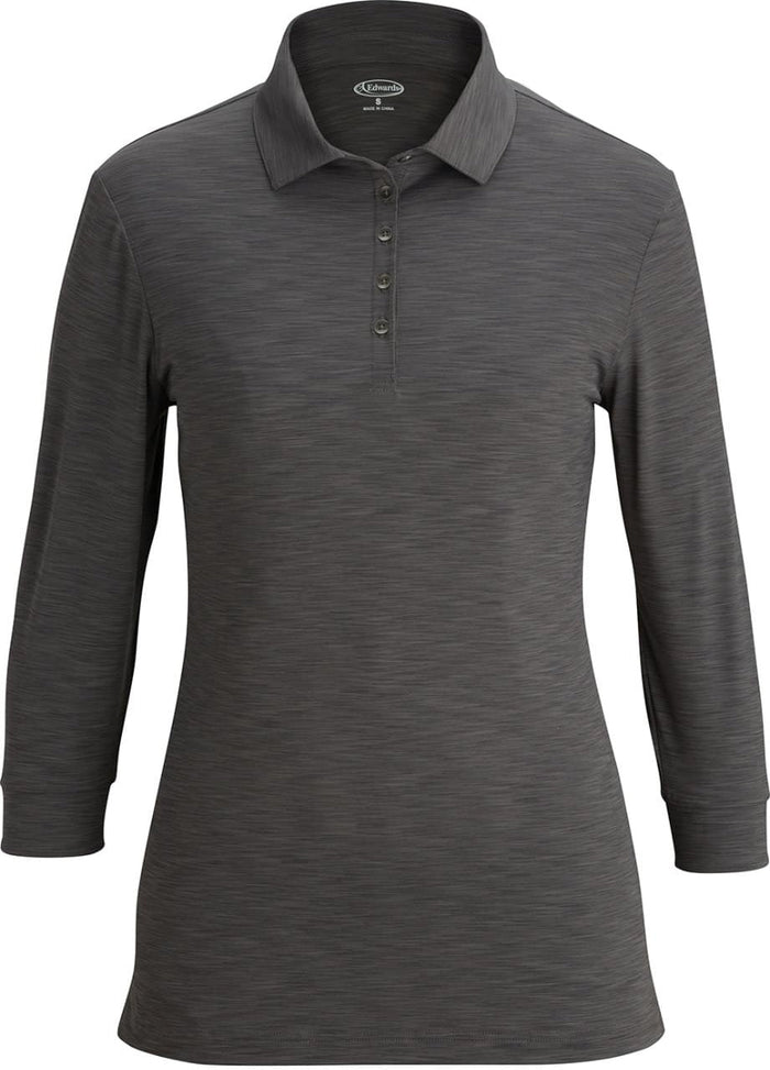 Edwards Ladies 3/4 Sleeve Optical Polo
