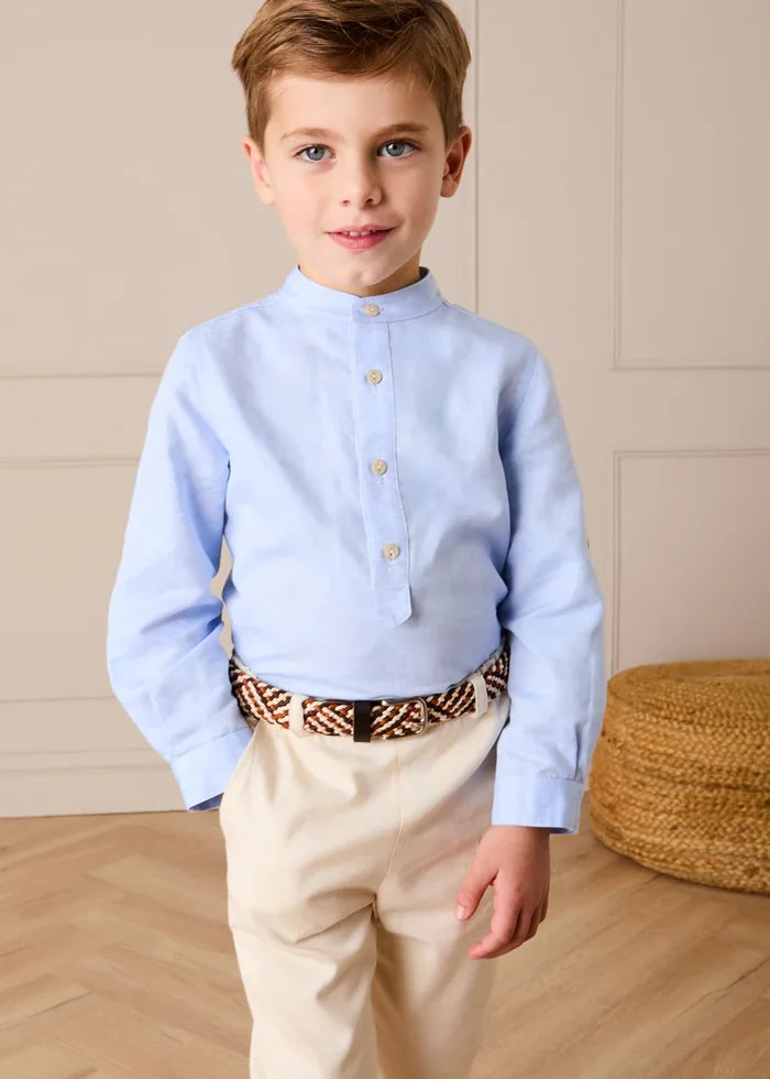 Elasticated Waist Trousers in Cream (18mths-5yrs) TROUSERS from Pepa London