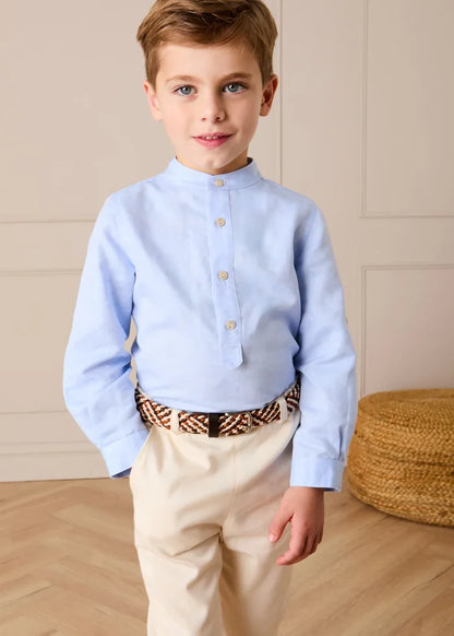Elasticated Waist Trousers in Cream (18mths-5yrs) TROUSERS from Pepa London