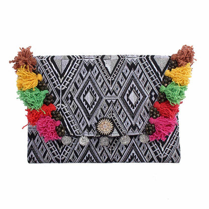 Embroidered Multi Tassel Clutch Bag iPad Case – Thailand