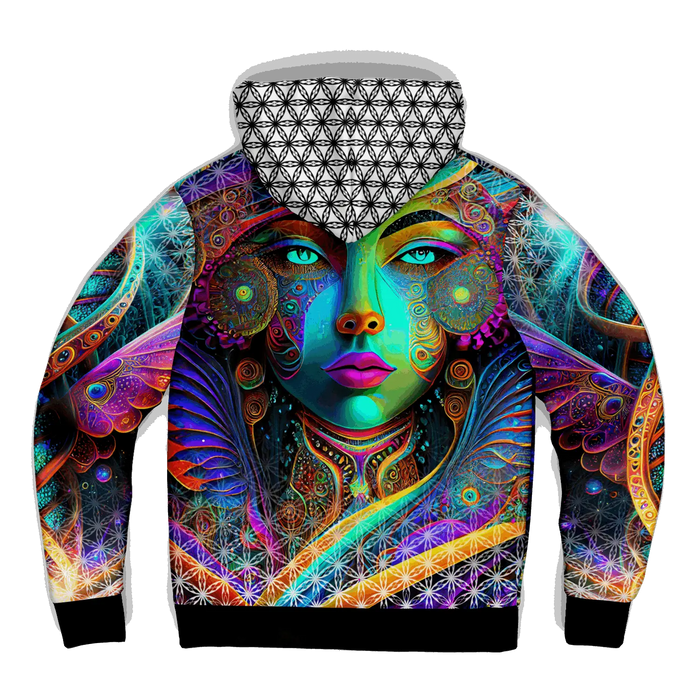 Euphonic Restoration - Sacred Heart Microfleece Zip Hoodie NTrendSic Mystic