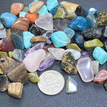 Extra Quality Premium Small Tumbled Stone Mix (By The Ounce Or Pound)