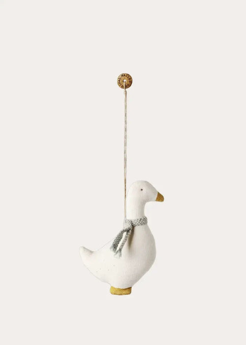 Fabric Goose Tree Ornament in White from Pepa London