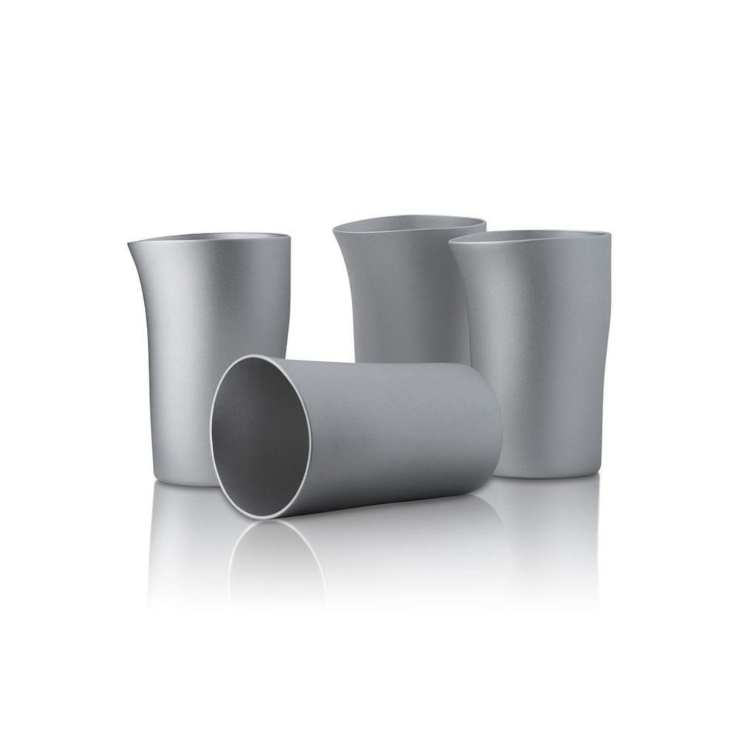 fink | beakers | set of 4 | silver matte