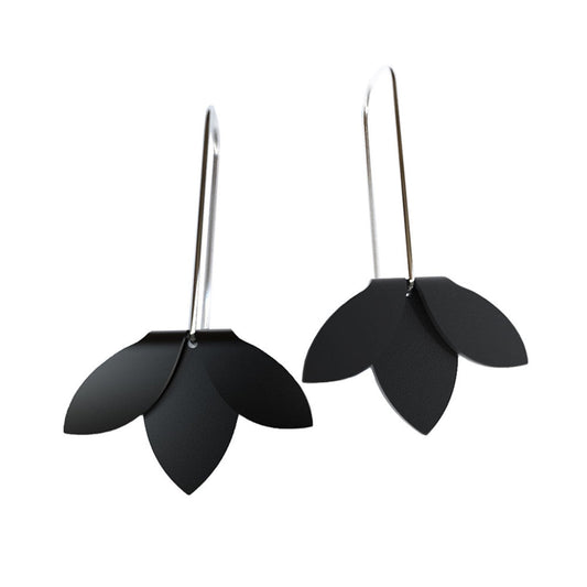 fink | earrings | flip point | black