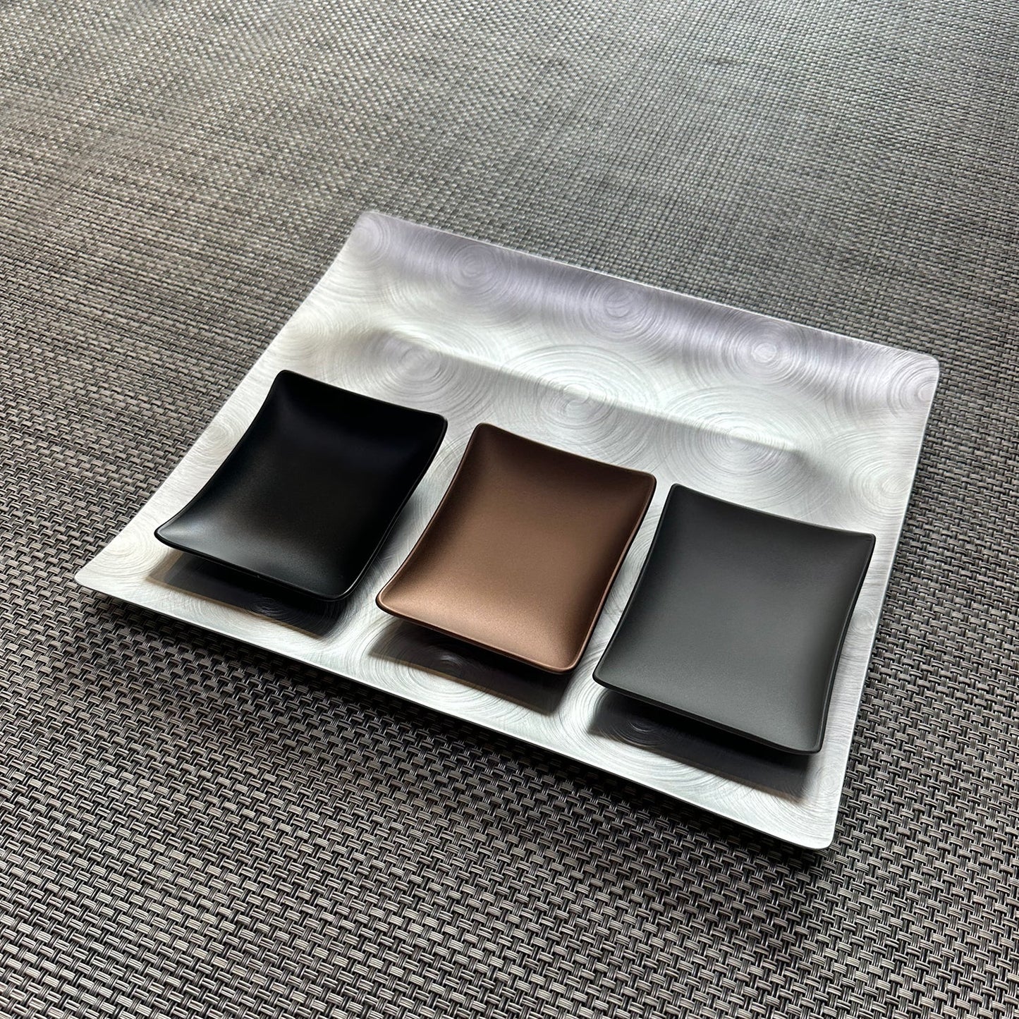 fink | tapas condiment tray | black