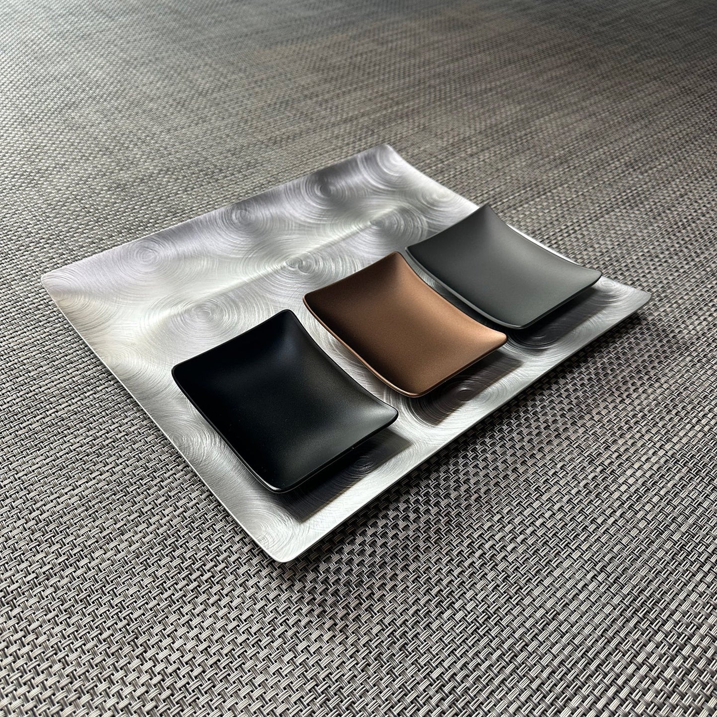 fink | tapas condiment tray | mocha