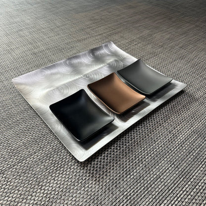 fink | tapas condiment tray | mocha